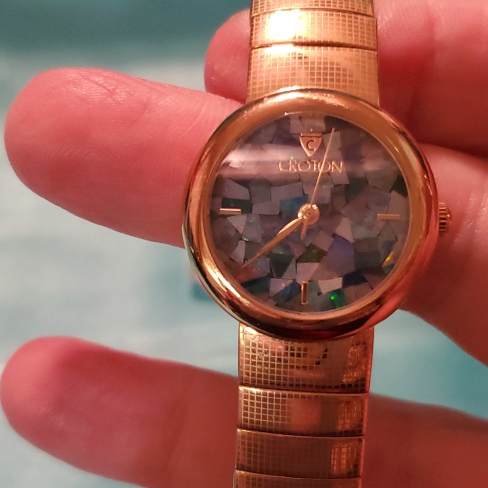 Womens Croton Mosaic faced watch